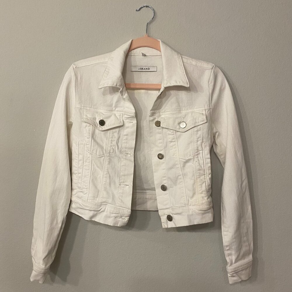 J Brand White Denim Jacket XS